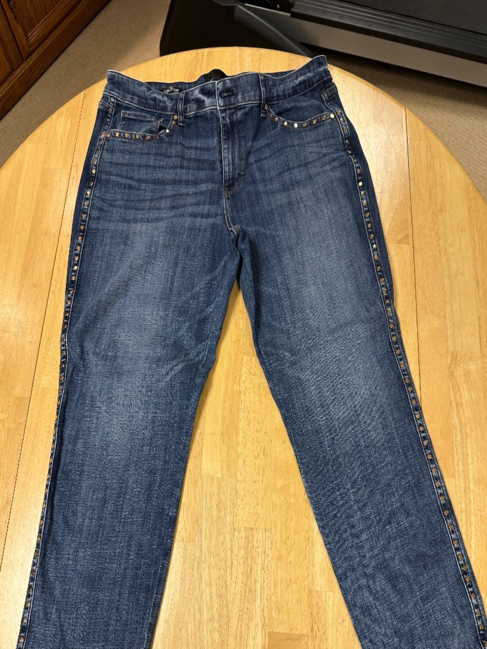 White House Black Market Studded Girlfriend Jeans